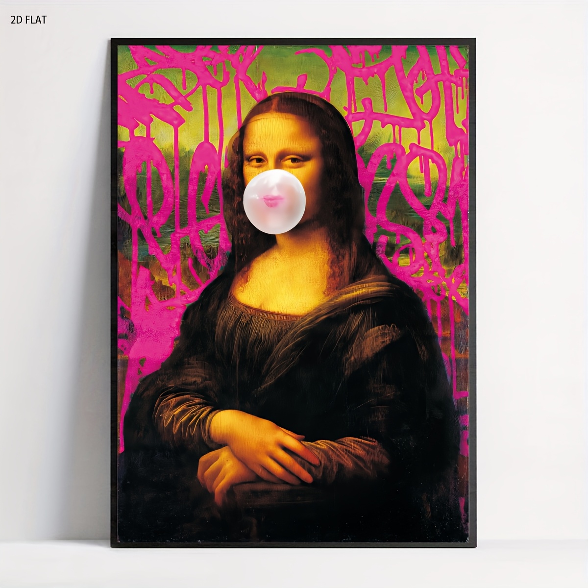 TEMU 2d Flat, 2d Flat, 1pc Wall Art Featuring The , Decorating Bedrooms, Living Rooms, , Bathrooms, Or Study Areas. This Colorful Oil Painting Print