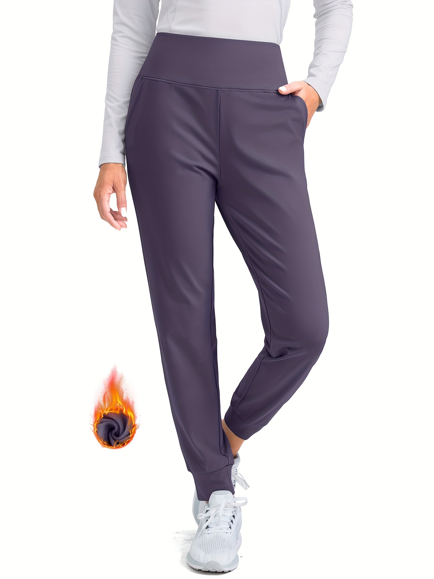 waist womens lined jogging pants