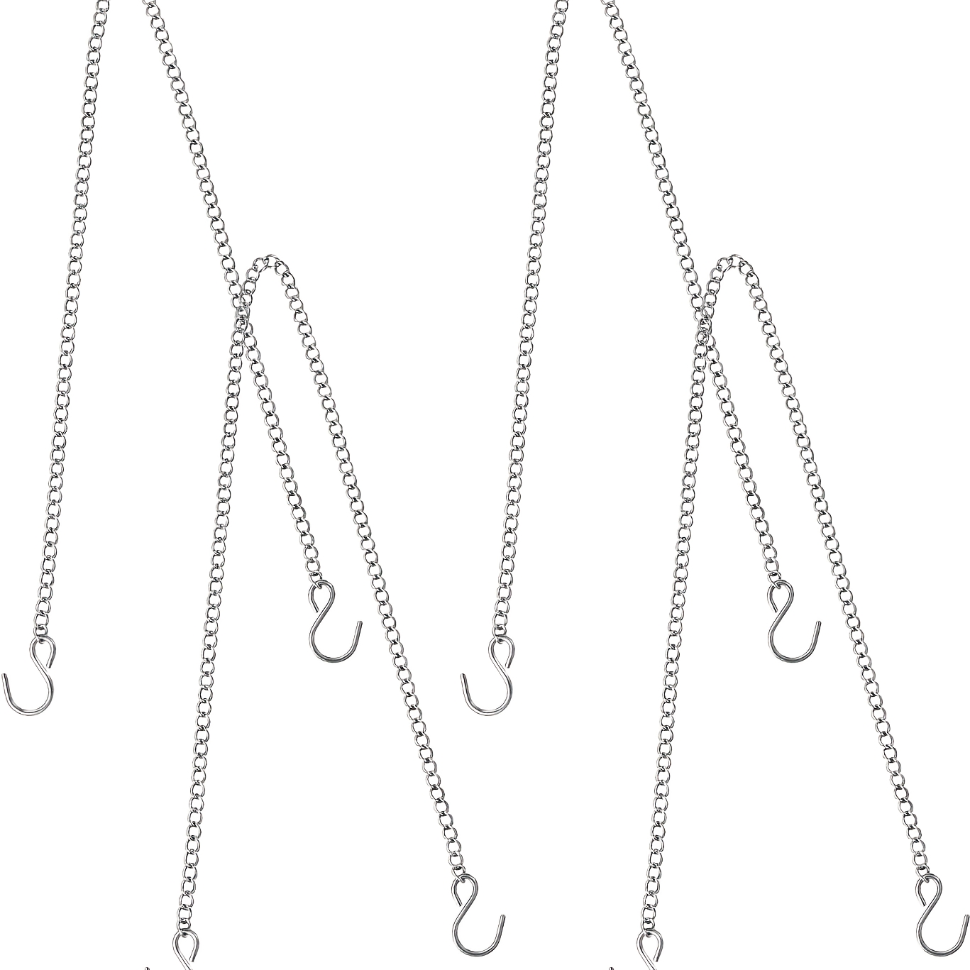 TEMU 4pcs Chaînes de Suspension pour Enseignes , Chaînes de Suspension de 20 pouces avec Crochets en S, Chaîne de Lumière de Croissance, Support de