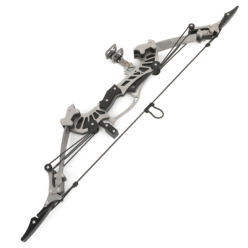 

Compact Stainless Steel Mini Bow - 16lbs Draw, 40-50m Range For Outdoor Practice & Fun