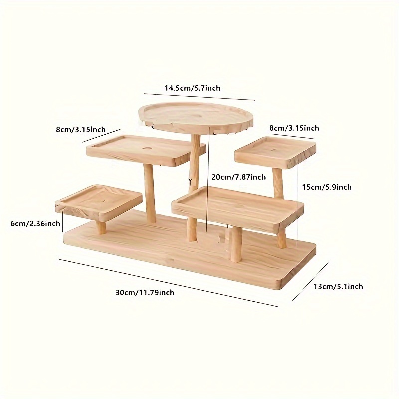 

Wooden Display Stand - - Organizer For Jewelry & Succulents, For | For , Bathroom, , And