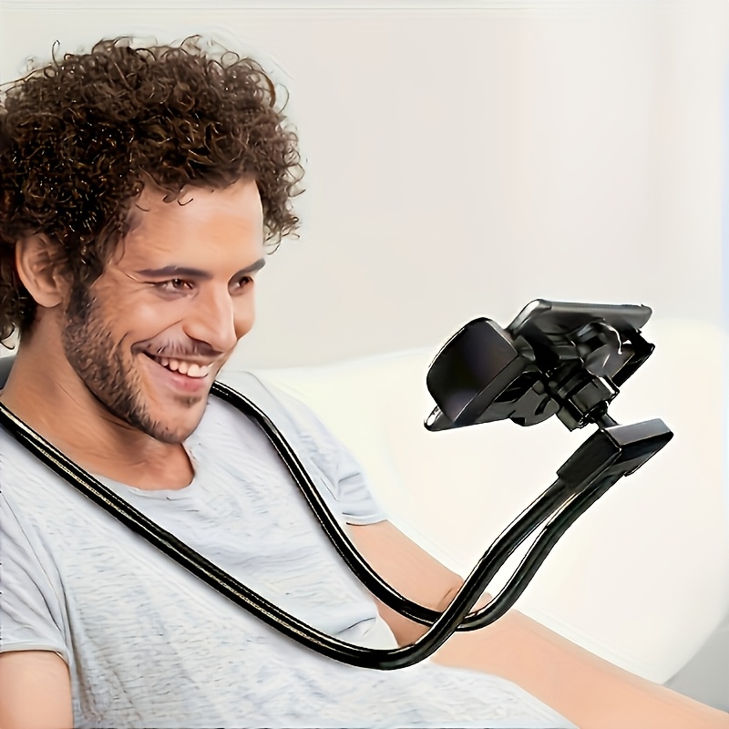 

Adjustable Universal Phone Holder, Soft Stand, 360° Rotatable Lazy Bracket, With Flexible Neck Strap For Home And Bed Use