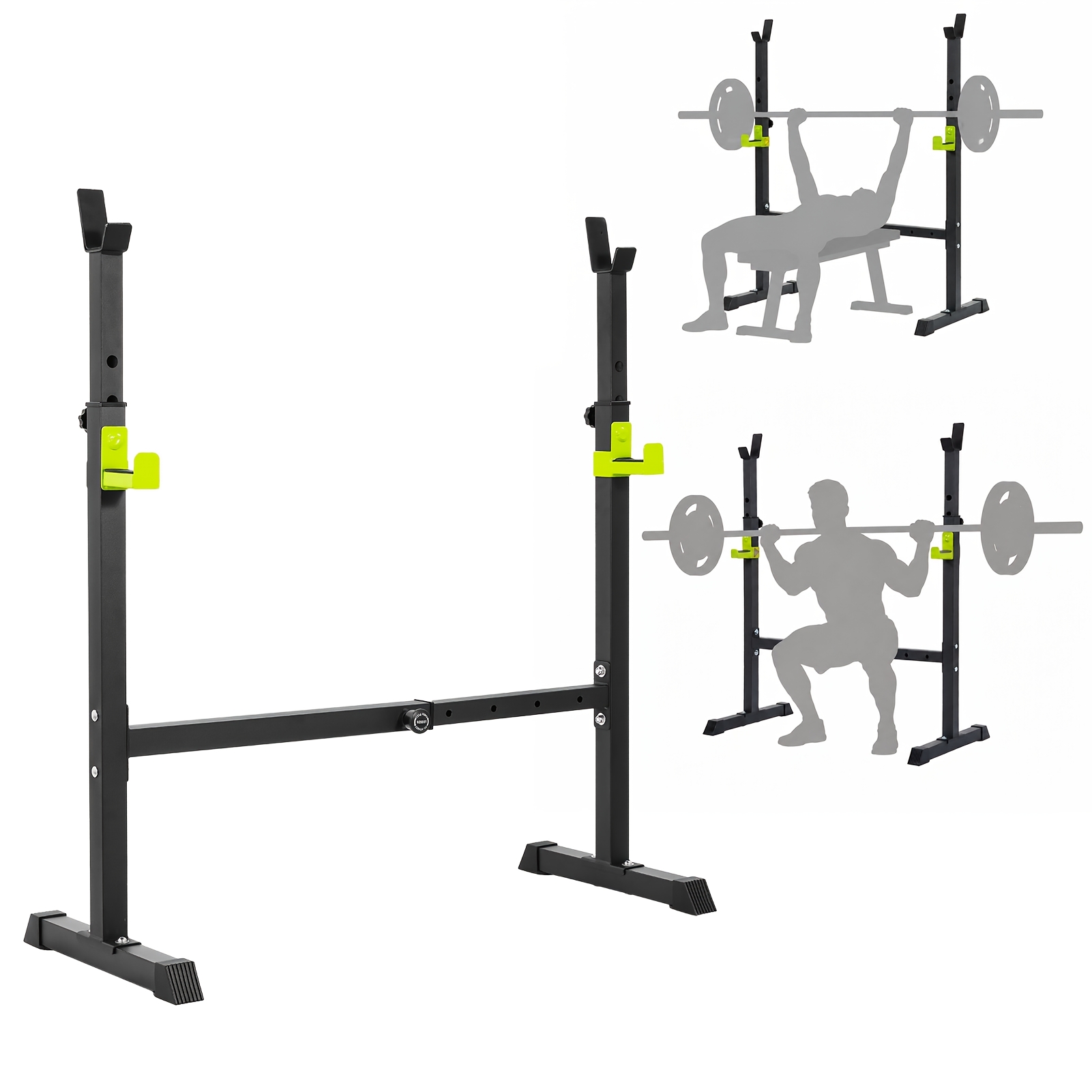 Image of Adjustable Dumbbell Rack, Height-adjustable Weight Plate Stand, Dumbbell Holder, Barbell Rack