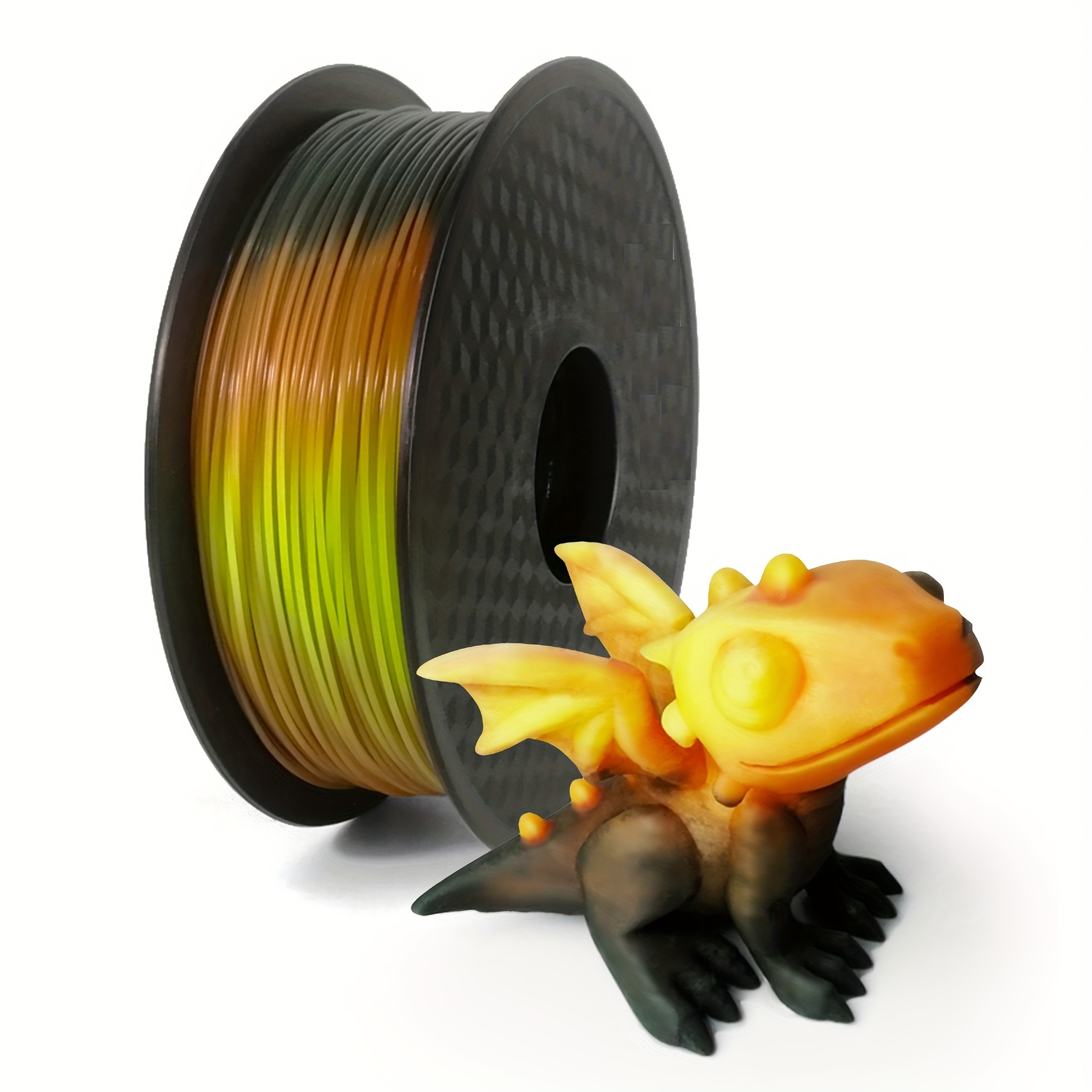 Image of Orange To Change With Temperature Black To Red To Yellow Pla Filament 250g 1.75mm