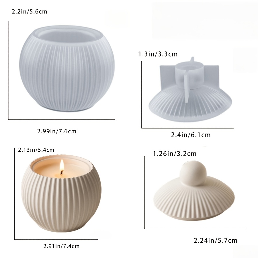 TEMU Set Stampi per Argilla Fai da Te con Motivo , , Serbatoio di Stoccaggio, Stampo in Silicone per Resina a , Decorazione per la Casa, Artigianato,