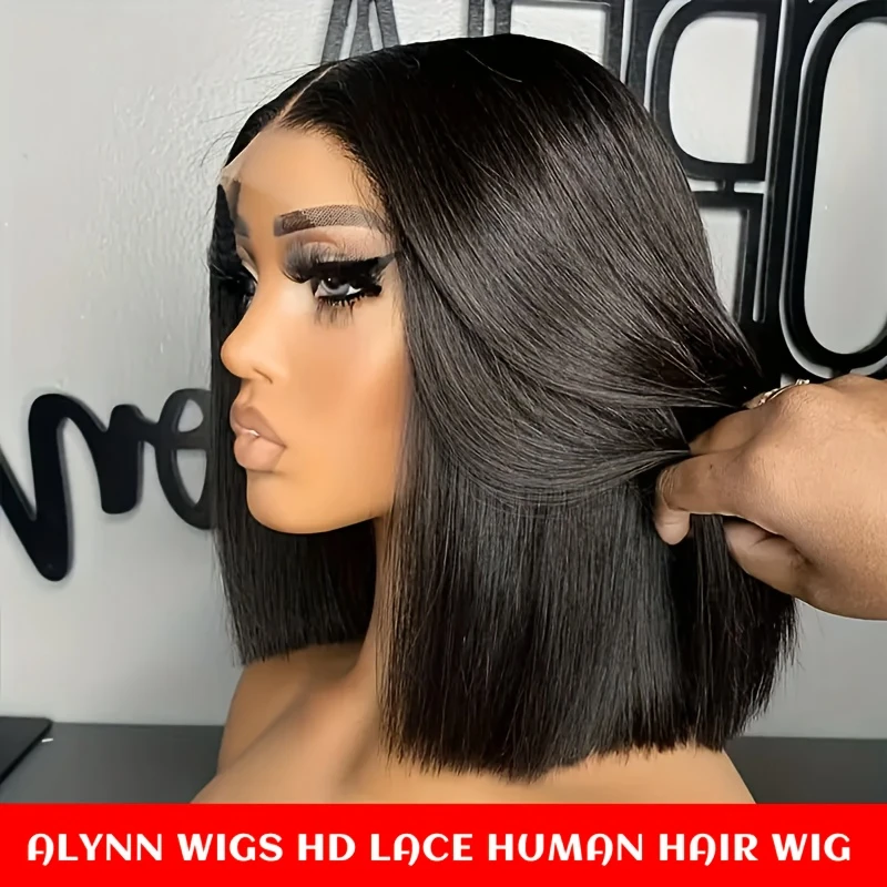 bob wig huamn hair glueless wigs 250 13x6 full straight human hair wigs hd straight lace frontal wig brazilian long bone straight human hair lace front wigs for women 1 human hair wig with baby hair details 0