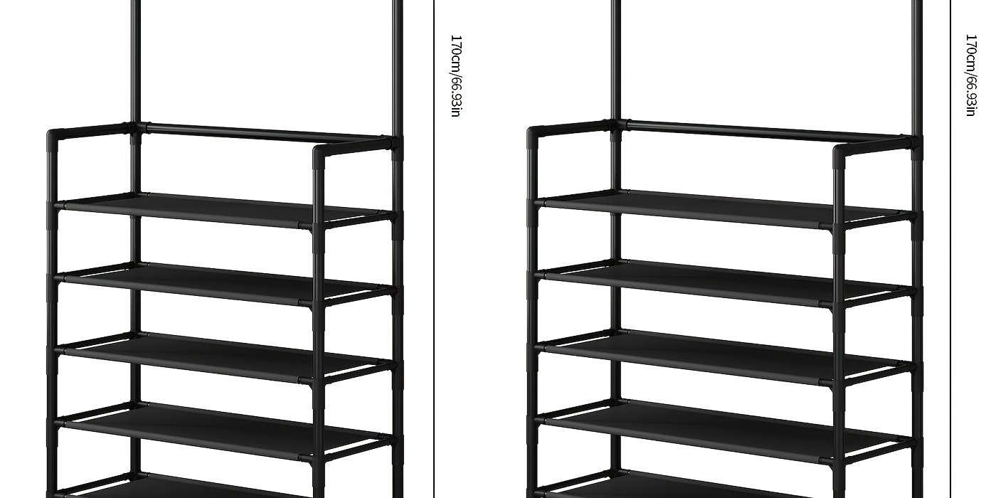 4-5 Tier Shoe Rack - Space-Saving, Easy Assembly, Durable Design for Entryway And Bedroom, Minimalist Style, Efficient Sneaker Storage, Shoe Storage Solution | Modern Shoe Rack | Durable Construction, Dorm Entrance Storage Rack for Shoes And Hats
