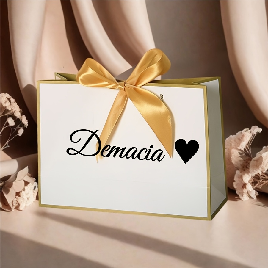 TEMU A Personalized Custom Bridesmaid Gift Bag, Custom Wedding Gift Bag, Bachelorette Party Bag, Welcome Gift Bag, Birthday Gift Bag, Elegant Gift