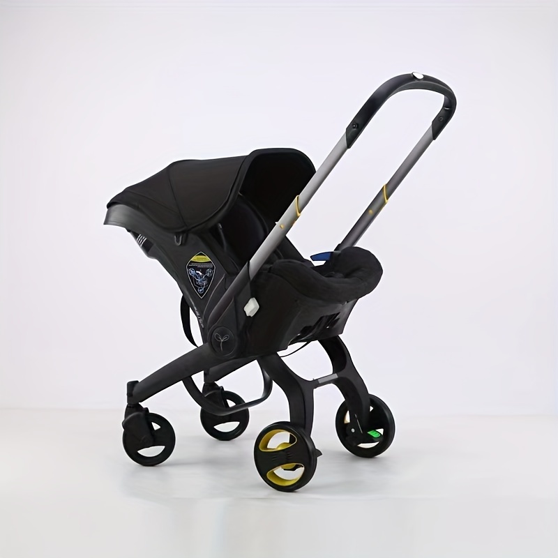 4 in 1 baby stroller adjustable pushchair with canopy compact foldable infant carriage 39 inch height 23 6 inch depth 17 3 inch width comfortable pram for travel and outdoor use details 2