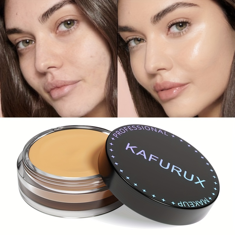 Liquid Foundation and Flawless Concealer - Water Resistant, Sweat Resistant, Long Lasting, Non-Greasy Formula for All Skin Types - Covers Freckles and Wrinkles, Enhances Glow, Skin Elasticity, Skin Tone Adjustment
