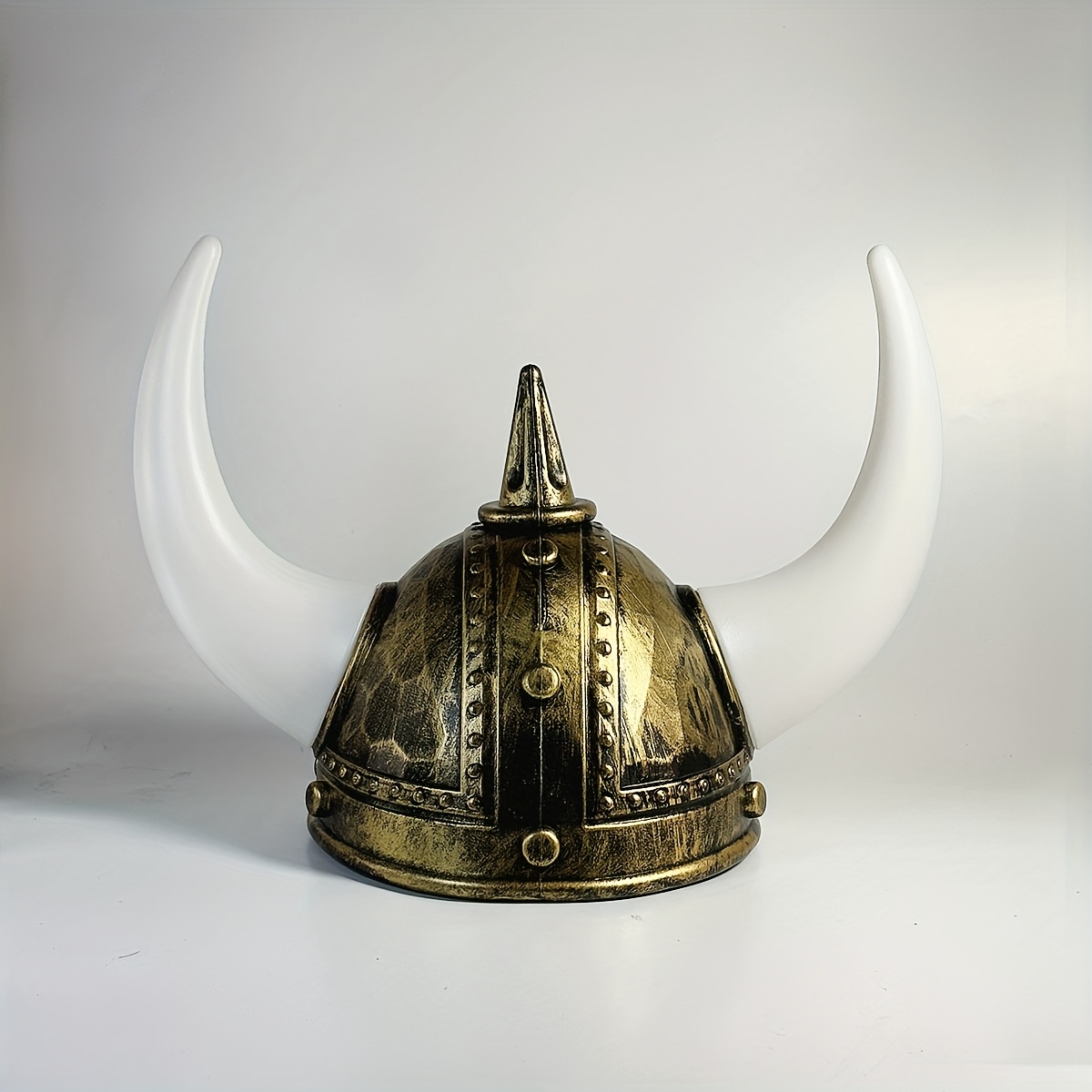 Viking Hat With Plaits Helmet Norse Horns Costume Fancy Dress Warrior