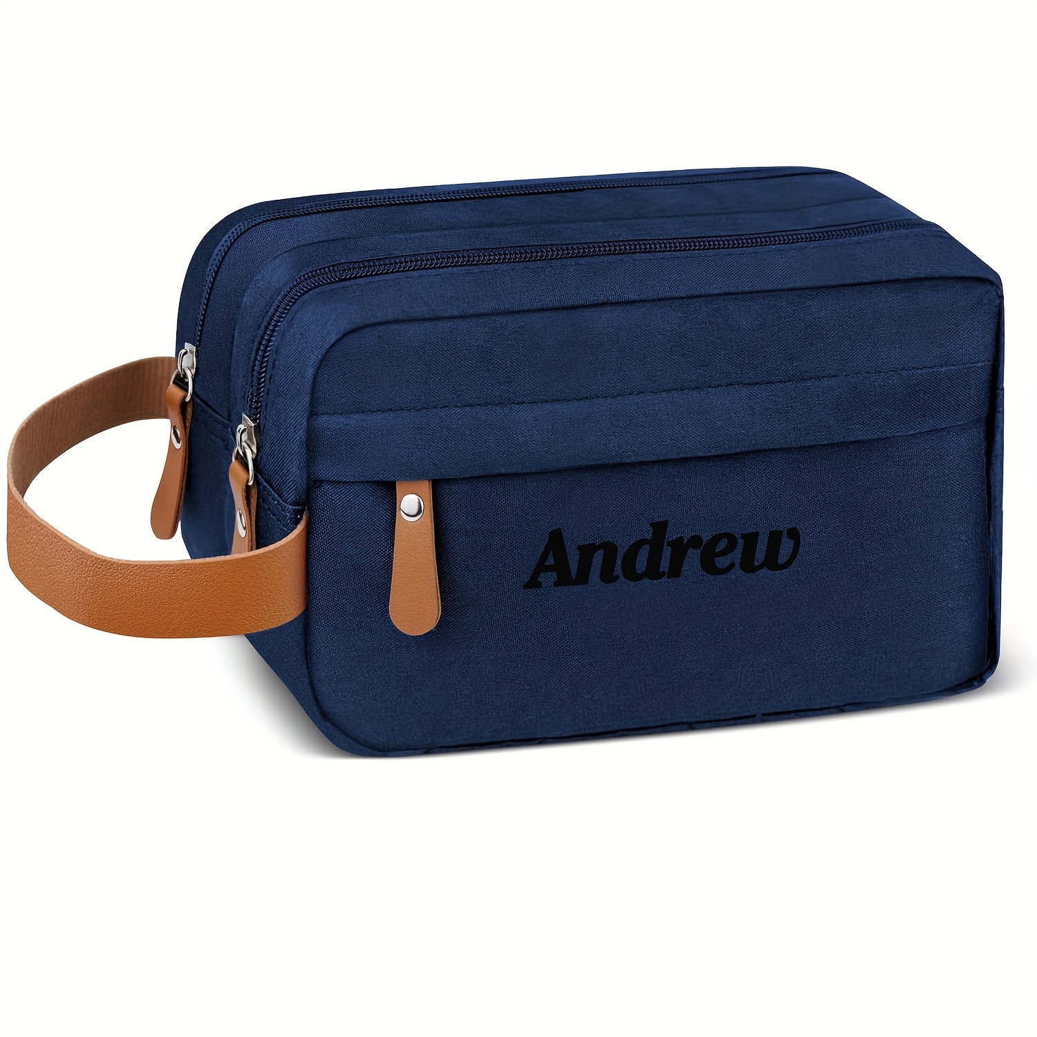 TEMU 1 Men's Toiletry Bag, Large Capacity For Business Trips And Commuting, Customizable Name, Christmas Birthday Holiday Gift, Valentine's Day Gift,
