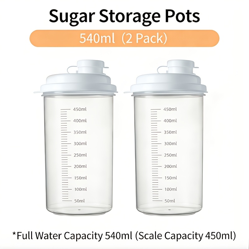 2pcs Multifunctional Sealing Storage Jars, Home Portable Moisture-proof Kitchen Storage Dispensing Bottles