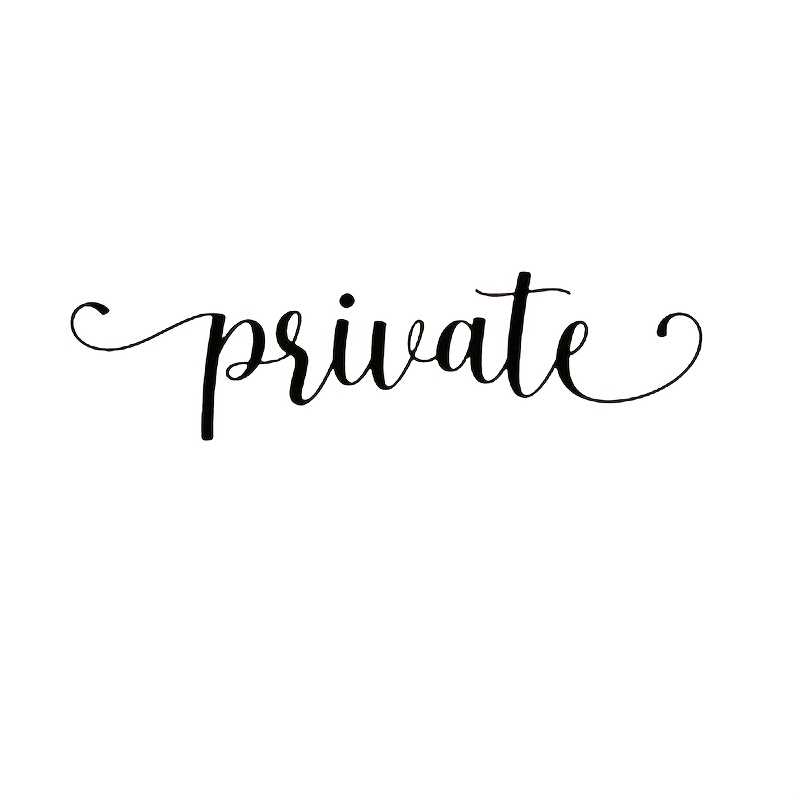 Private Door Decal - Private Wall Decal Mirror Sticker Office Door Decals For Business And Home Office Decor