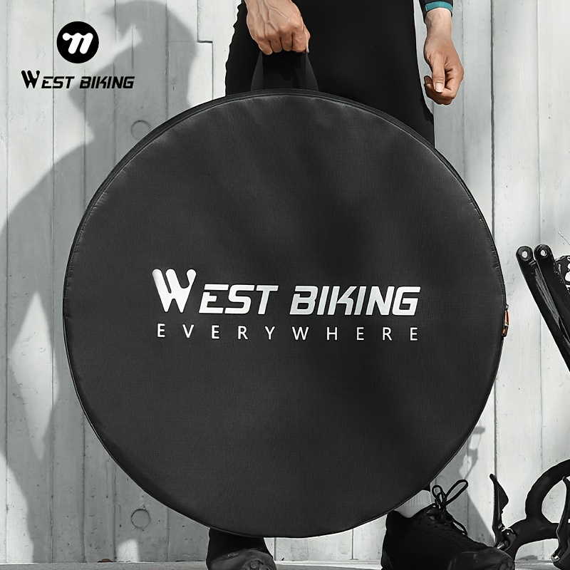 West Biking 700c Road Bike Wheelset Bag Tpu Wheel Storage Bag With Handle Cycling Travel Accessory