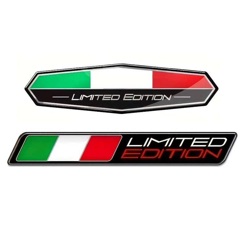 

Italian Flag Emblem - Resin Sticker Badge For Cars, Motorcycles, Bikes & Skateboards