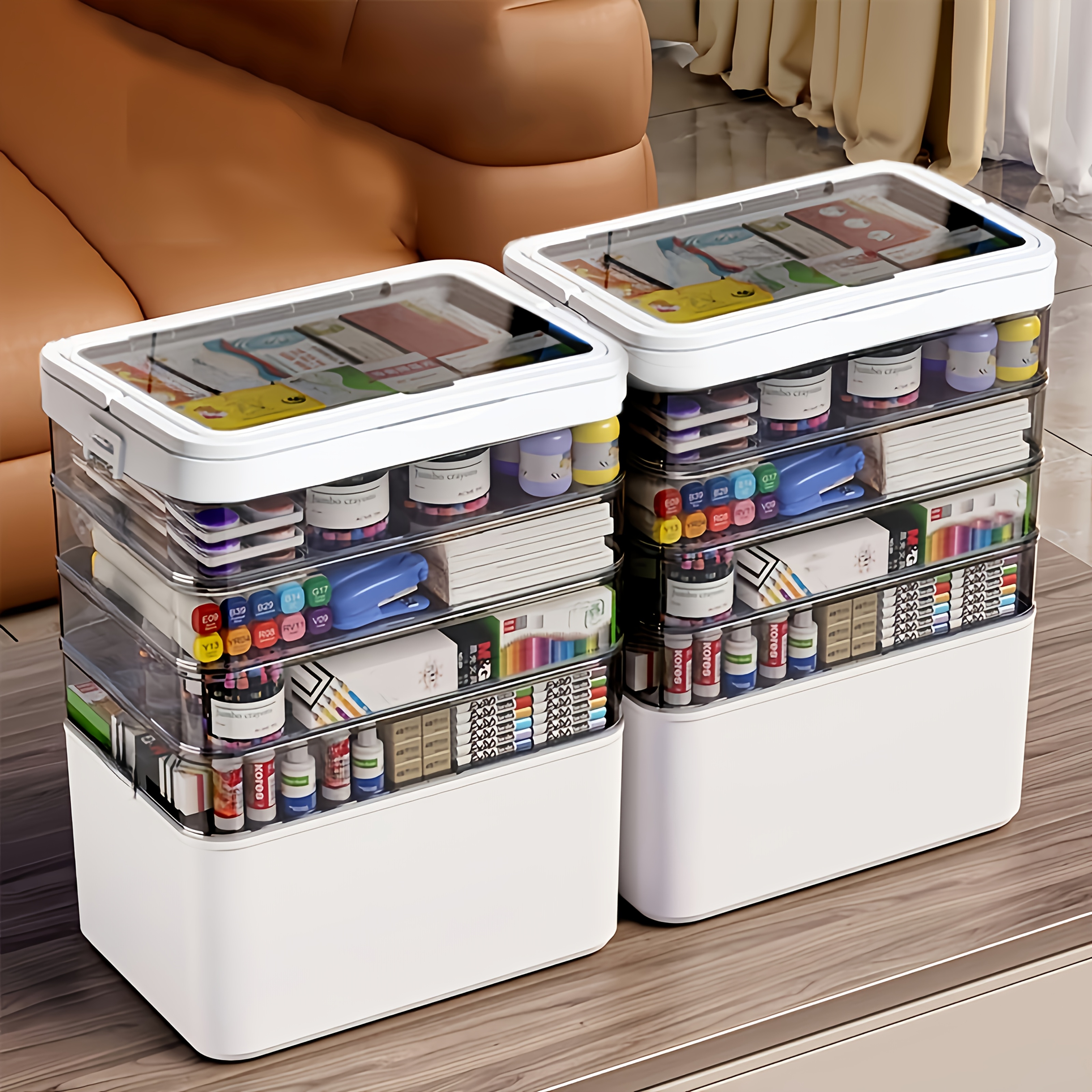 tragbare aufbewahrungsbox zuhause 4/5/6 ebenen stapelbarer