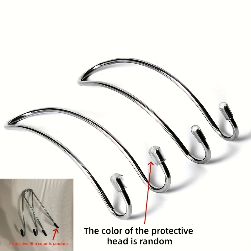 TEMU 2pcs, Random Color, Car Seat Hook Set That Can Automatically Hide Behind The Rear Headrests, Used As A Car Accessory Organizer