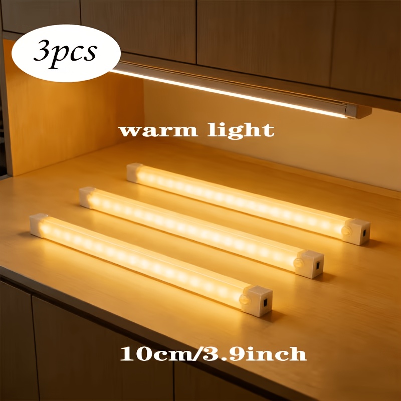 3-Pack Smart Night Light with Rechargeable Battery and Motion Sensor