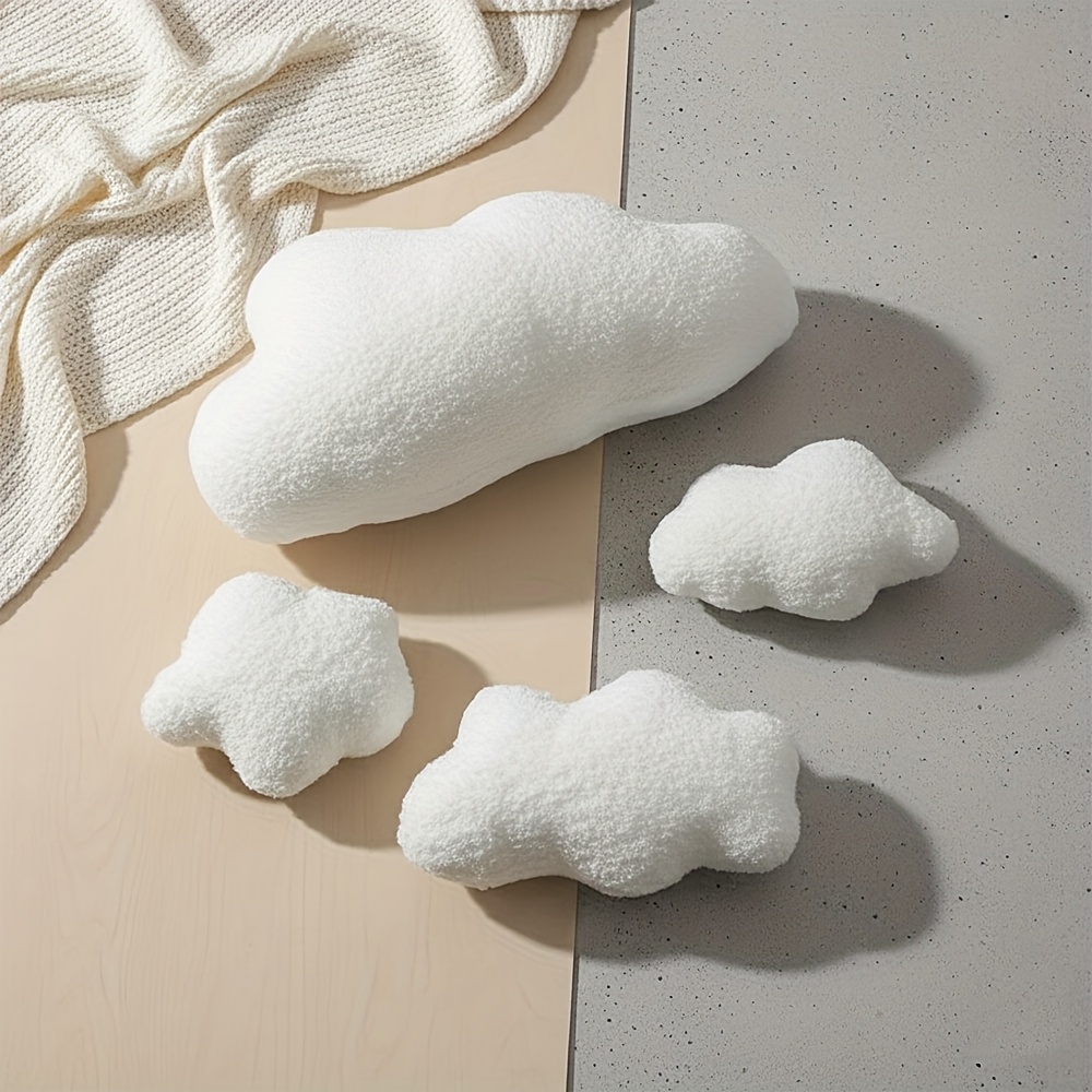 Image of 4pcs Set, Newborn Photography Props, Cloud-themed Shooting Aid Background Decor, Cute -filled Backdrop, Creative Boy/girl Portrait Photography Accessories