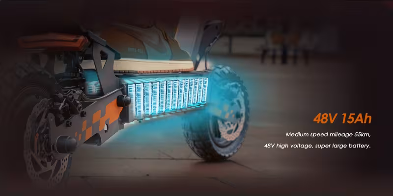 g2 electric scooter adults 700w motor 48v battery 34-42 miles range dual suspension 10 inch off road tires front rear disc brakes foldable e scooter Product details 10