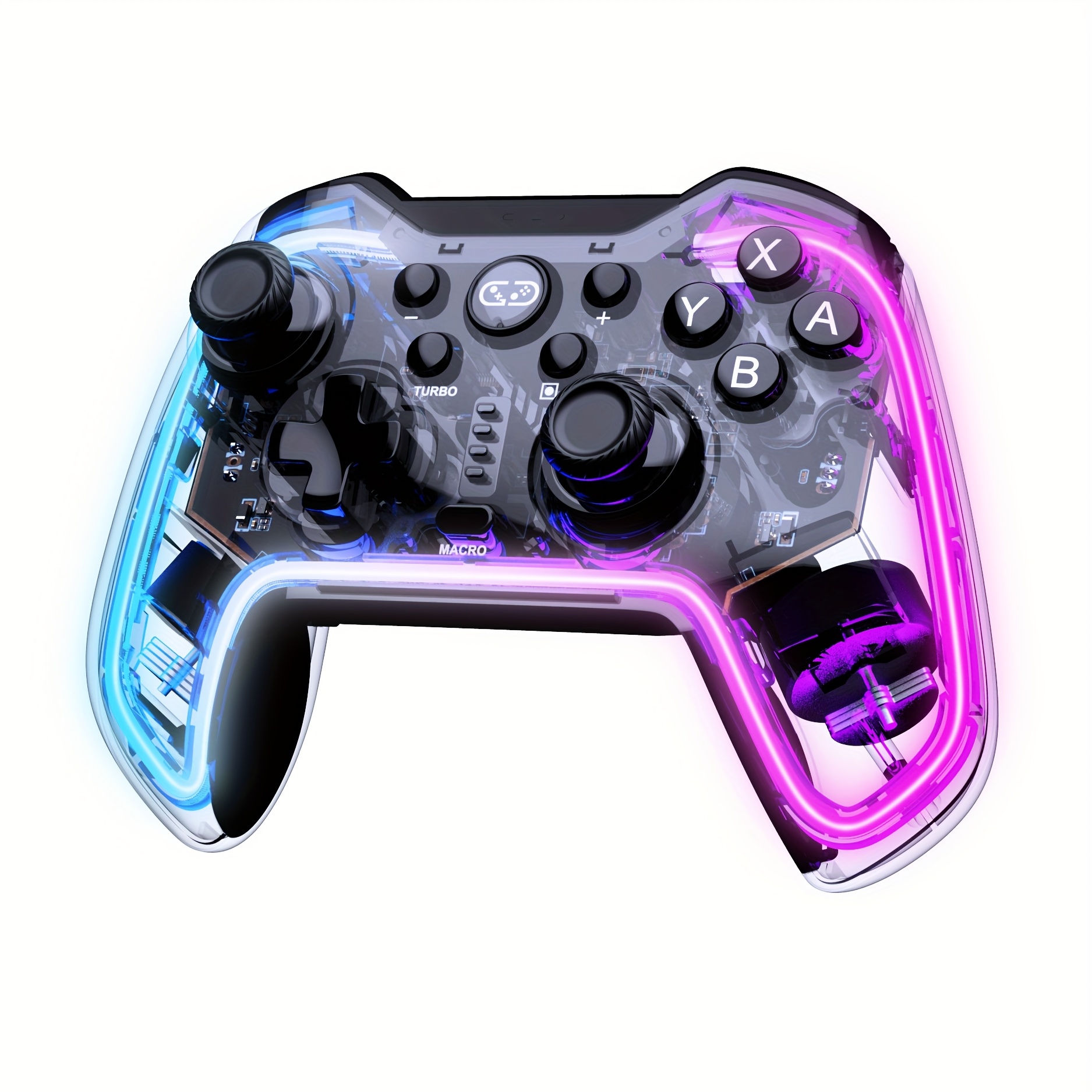 * Support PC And */Ios with Cool RGB LED, Replacement for * * Switch  Controller with Turbo, Vibration for * Switch/Oled/Lite
