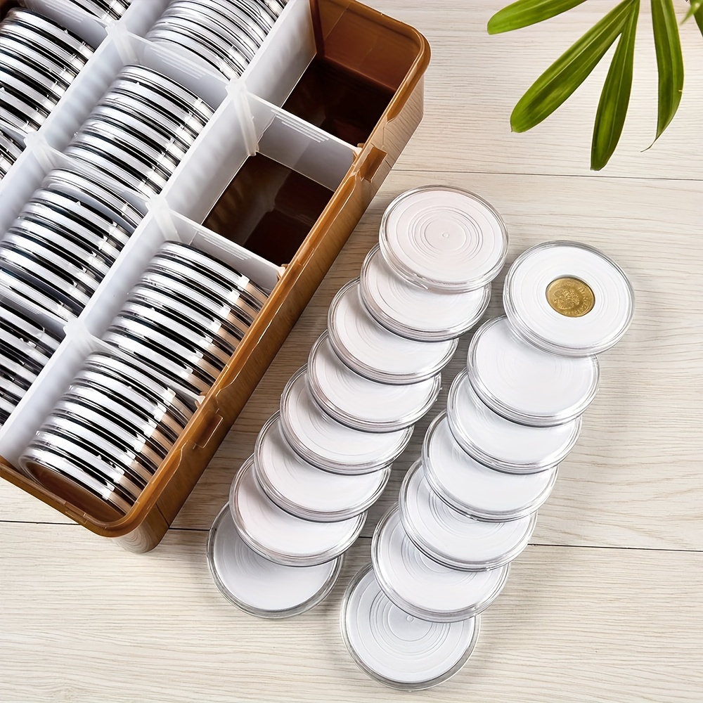30 Capsule Trasparenti Per Monete Da 40 Mm | In Acrilico, Resistenti, Per Collezionisti, Protezione E Conservazione