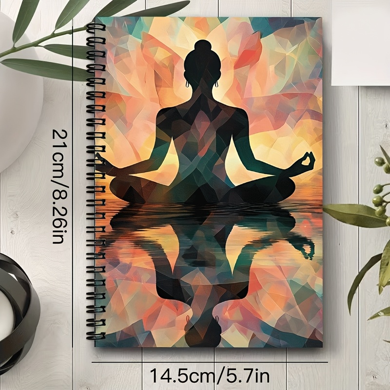 TEMU Organizzatore piatto 1 pz [2D], A5 con silhouette , con meditazione sulla superficie , per registrazione quotidiana per ufficio , portatile, a