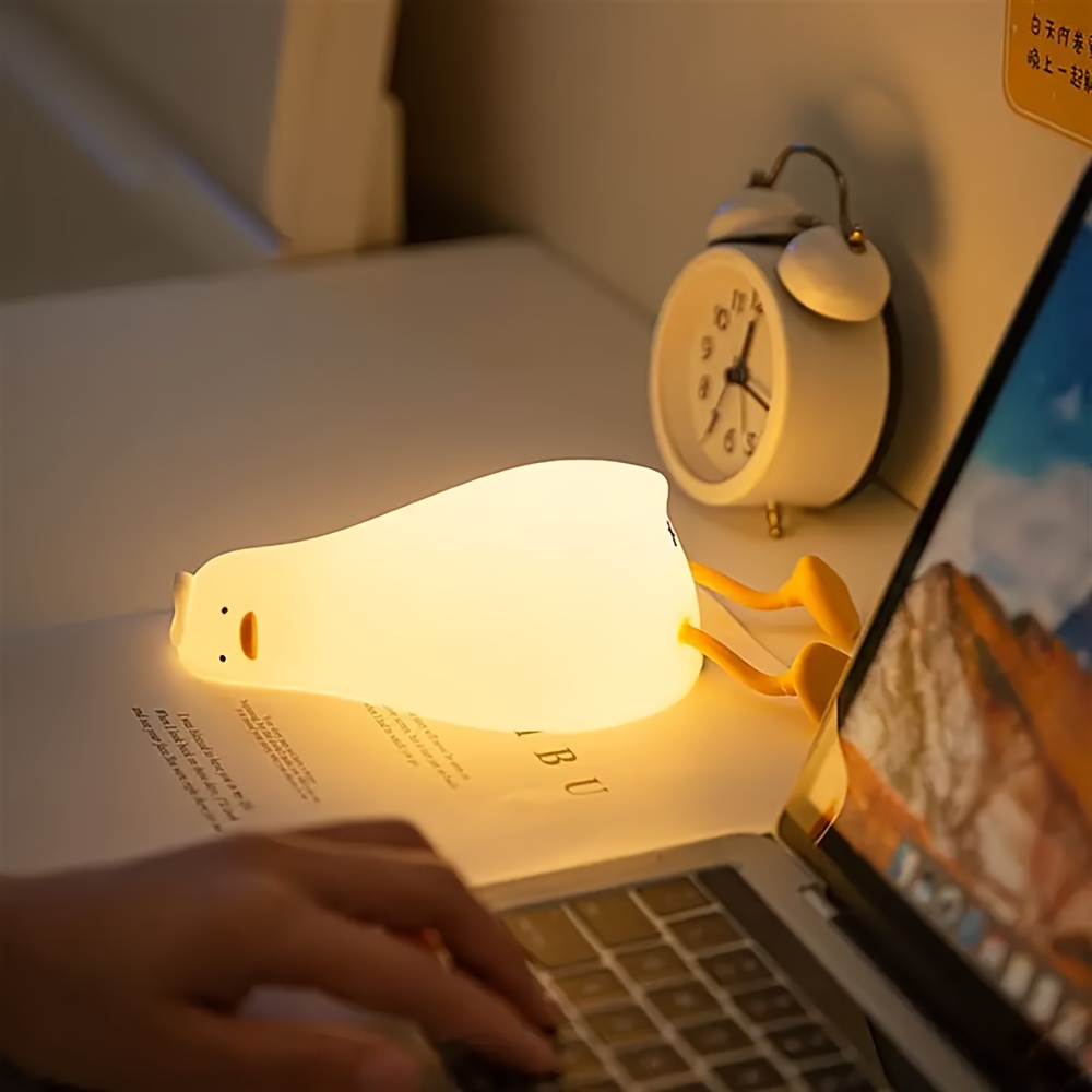 duck bedroom cartoon creative silicone   bedside light sleep night light Product details 4