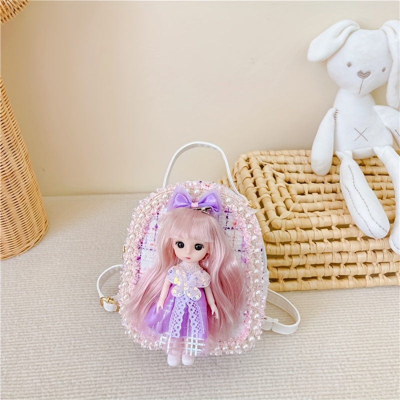 

Cute And Stylish New Princess Girl Backpack, Casual Versatile Multi Functional For Outdoor Travel