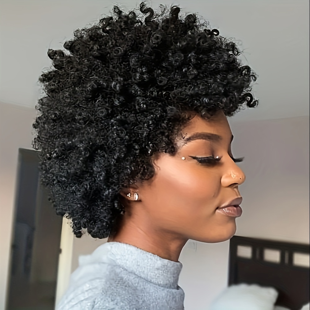 TEMU Women'/unisex Afro Synthetic Wigs - Look Curly Hair With Afro Texture, For, For Halloween, Christmas Parties, Music Festivals & Daily Wear - (no Lengthy) - Suitable For Skin