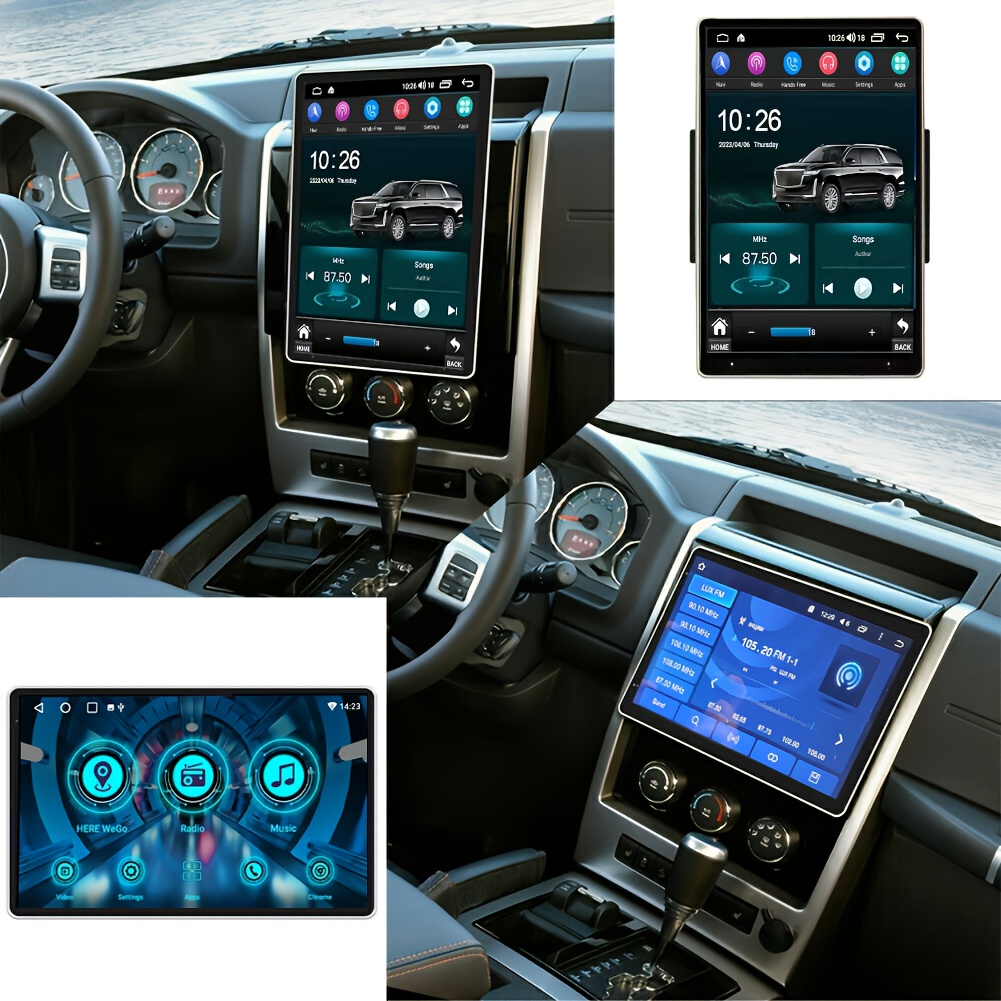 10.1in Double Din Car Stereo for Ford for F-250 for F-350 Super Duty 2006-14 Built-in Wireless Carplay Android Auto Android 15 Audio Receiver Wireless MP5 Player USB FM Multimedia Radio Support Mirror Link SWC + Backup Camera, Vehicle Multimedia System, Car Entertainment Unit, Sleek Dashboard Unit, Modern Car Audio, Reliable Performance, Advanced Car Electronics, Without Battery, Pantalla Para Carro, Car Stereo System