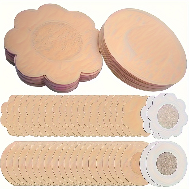 10/20pcs Disposable Non- Chest Patches - Ultra-Thin Transparent Breathable Anti-Glare & Anti-Peeping Wedding Dress Covers with Floral & Round Cutouts for Bridal Wedding Day Confidence, Bride Accessories