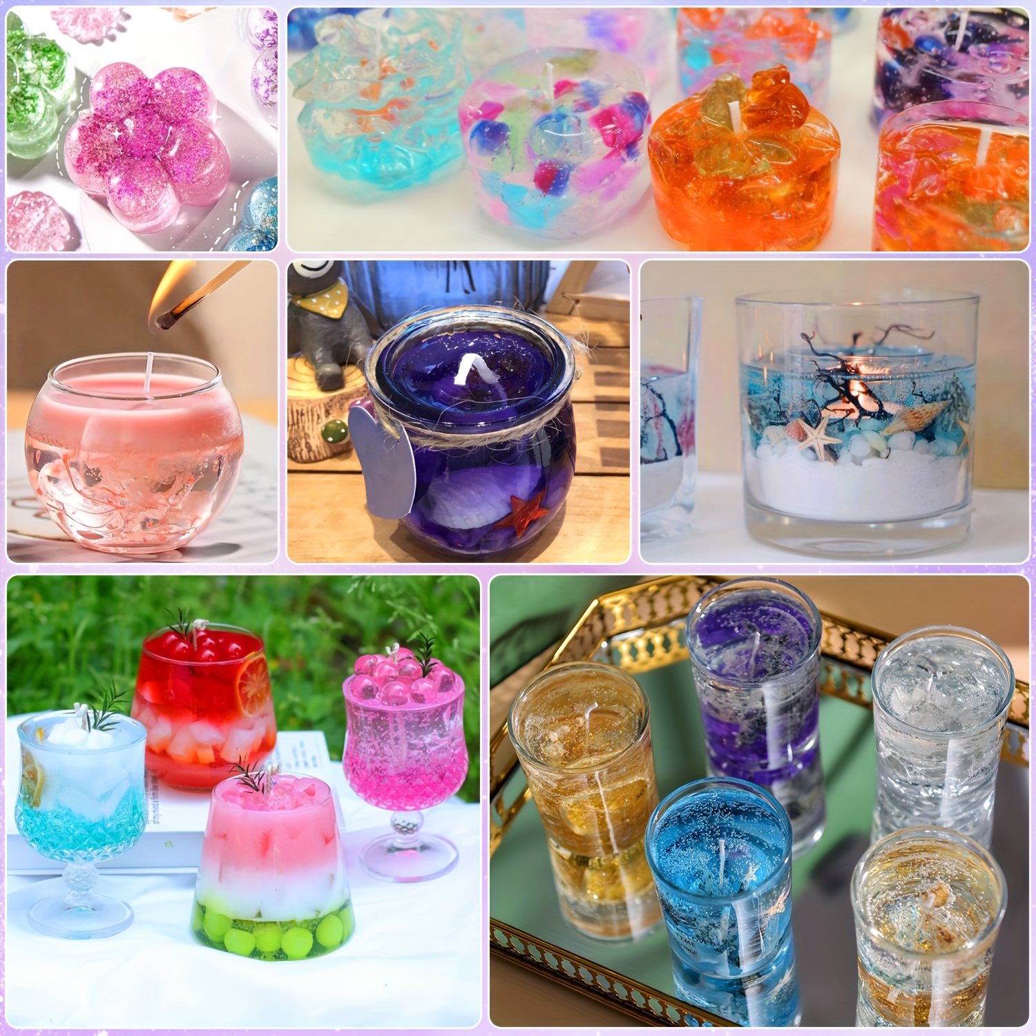 100g/500g/1000g transparentes jelly