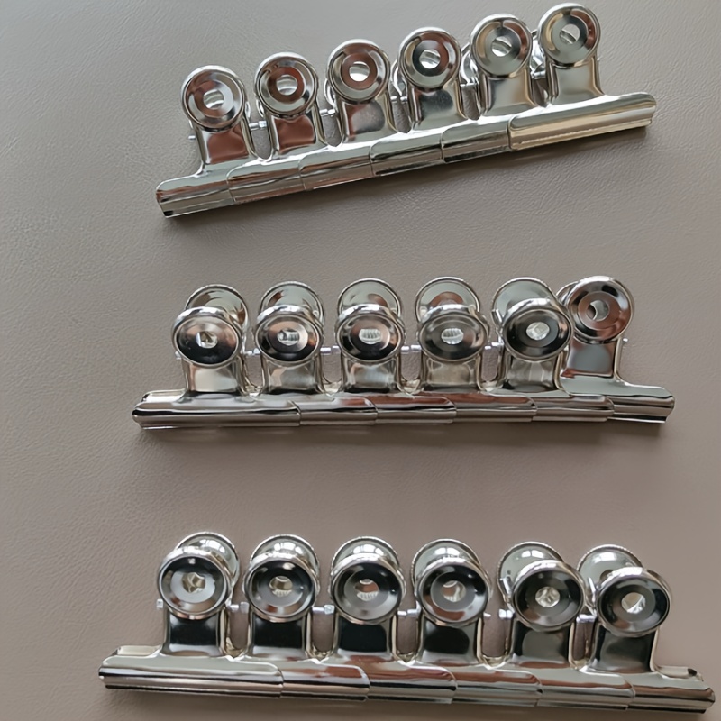 Image of 18-pack Stainless Steel Bulldog Clips, Reusable Heavy Duty Clamps, Back To School Supplies For Office, School, Kitchen Storage And Home Organization