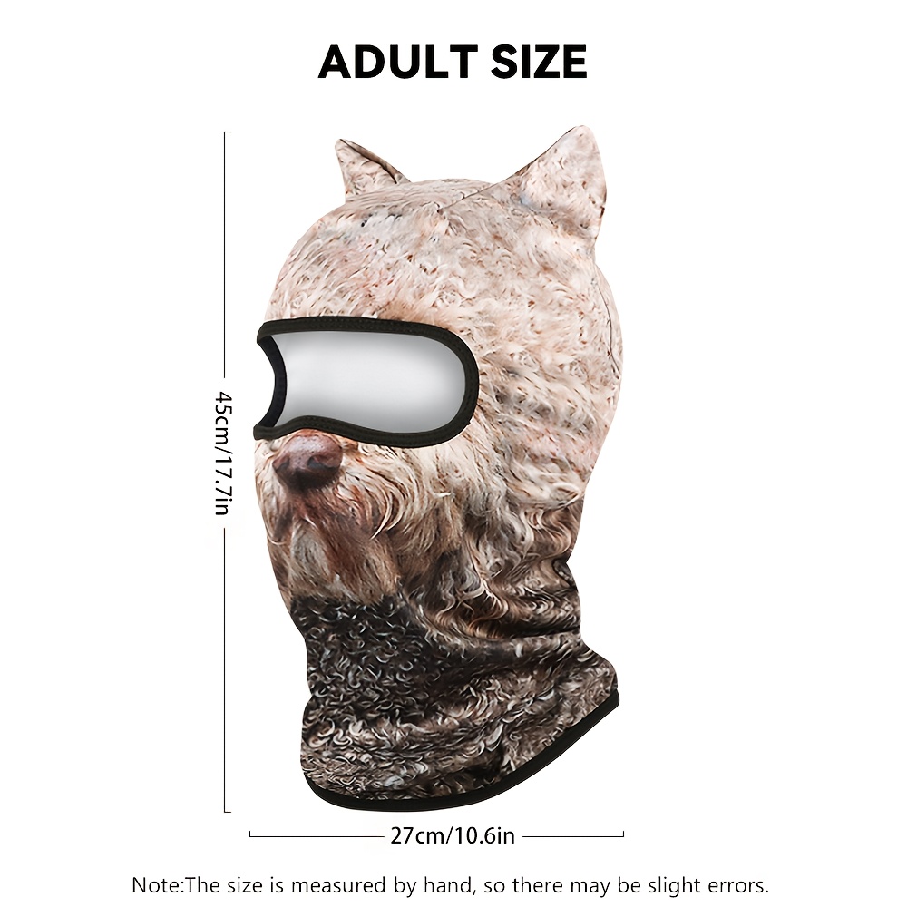 Winter Windproof Thermal Face Mask & Neck Warmer, Multi-Color