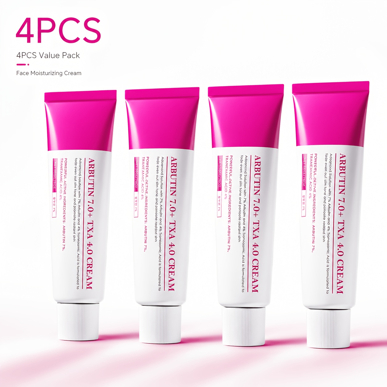 TEMU 4pcs Face Cream Suitable For Skin Types - Hydrating Moisturizer For Dry Skin Care, Lightweight Cream For & Normal Skin, Unisex For , Birthday