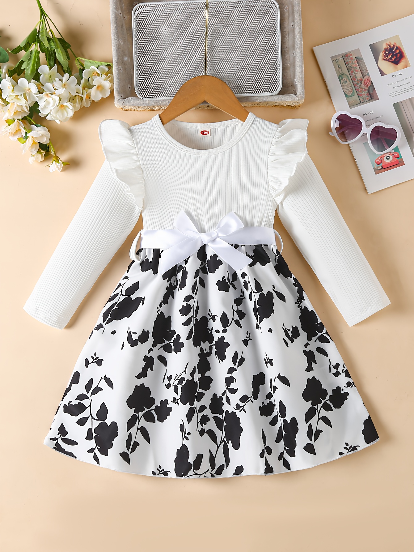 orange white polka dot dress Sideline Style Polka Dot Top Ivory/Black / Large