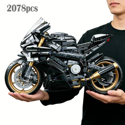 24h ship 1 5 2000 pcs platinum motorcycle building blocks model easy and simple assembly suitable as gifts for birthday christmas halloween thanksgiving new year party christmas decorations cool toys for men ship box