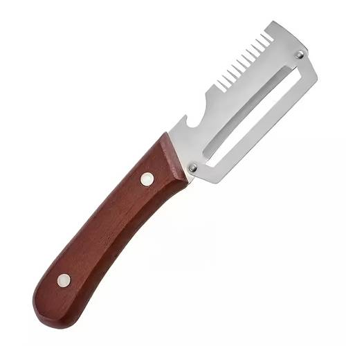 heavy duty stainless steel vegetable peeler slicer with cutter multifunctional kitchen tool featuring a straight blade and ergonomic non slip handle