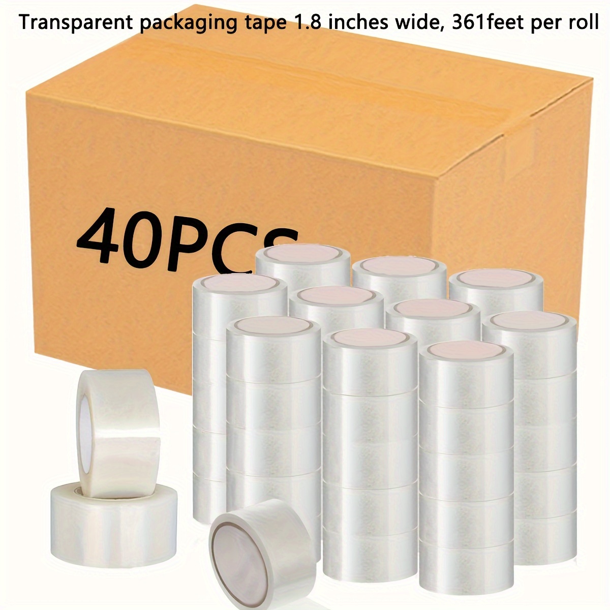 55 yard Transparent Packaging Tape For Sealing Cardboard - Temu