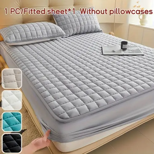 1pc 2pcs quilting waterproof dustproof mattress case excluding pillow and pillow core solid color bedding mattress cover apply to bedroom hotel bedding protect