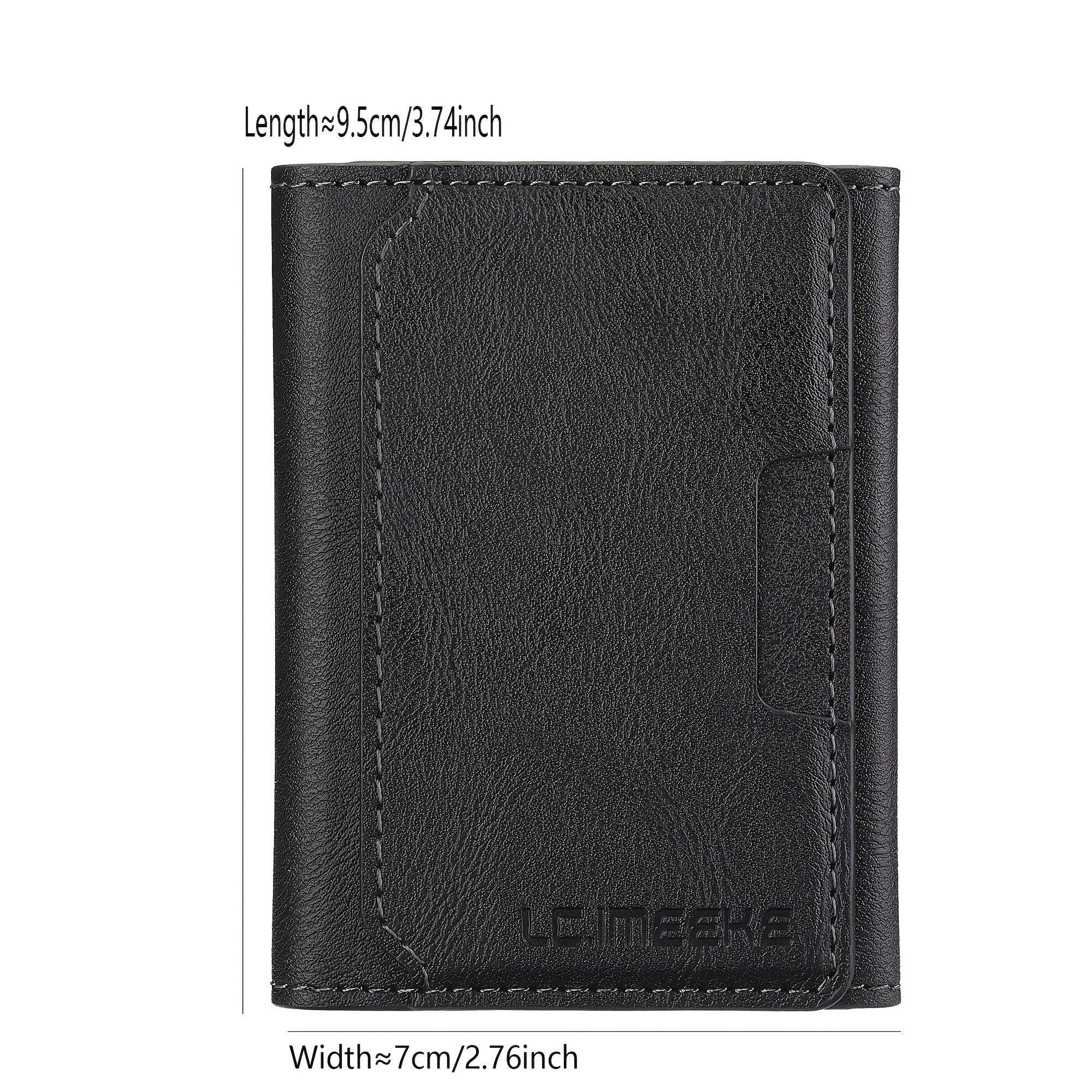 [5 Card Slot Capacity Holder Compact & Stylish] Card Holder - Faux Leather Adsorption Card Box With Magnetic Flip Card Box Holder Compact, Secure & Stylish For Men Women Unisex Everyday Use