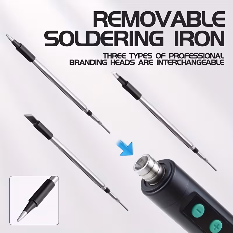 soldering set temperature adjustable with lcd screen up in 180 450 c with 3 ideal for home repairs and Product details 7
