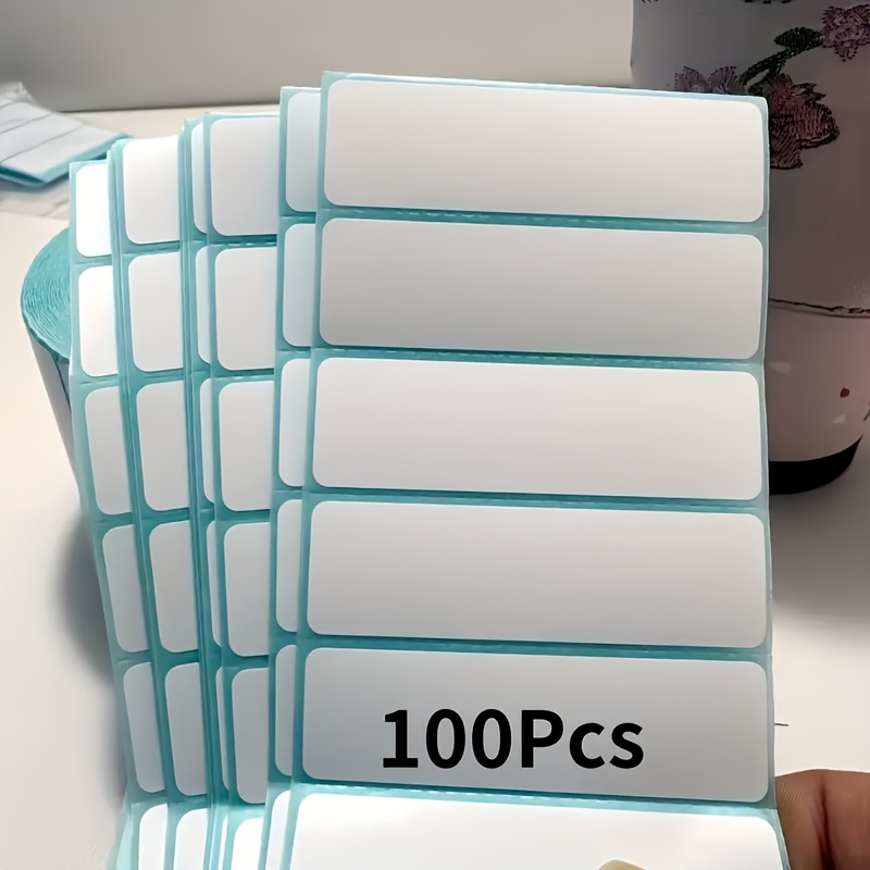 100pcs Label Stickers For Writing Records, Reminders, Stationery, Exquisitely Made Paper, Information And Notes Recording