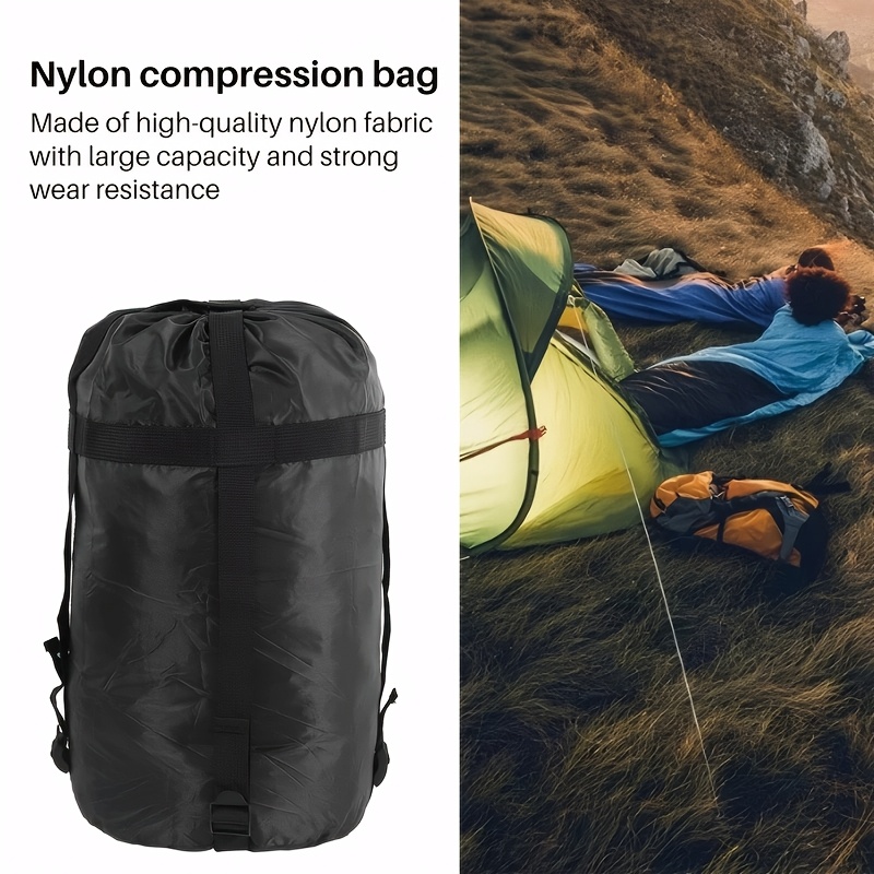 

1pc Nylon Sack - High-quality, Large Capacity Storage Bag With Strong Wear Resistance For Outdoor Activities Like Camping & Hiking