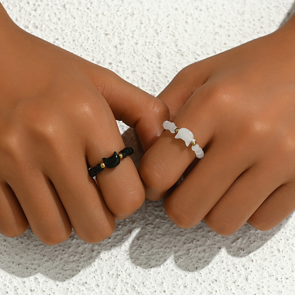 Creative Couple Cat Ring for Versatile Girlfriend Wear