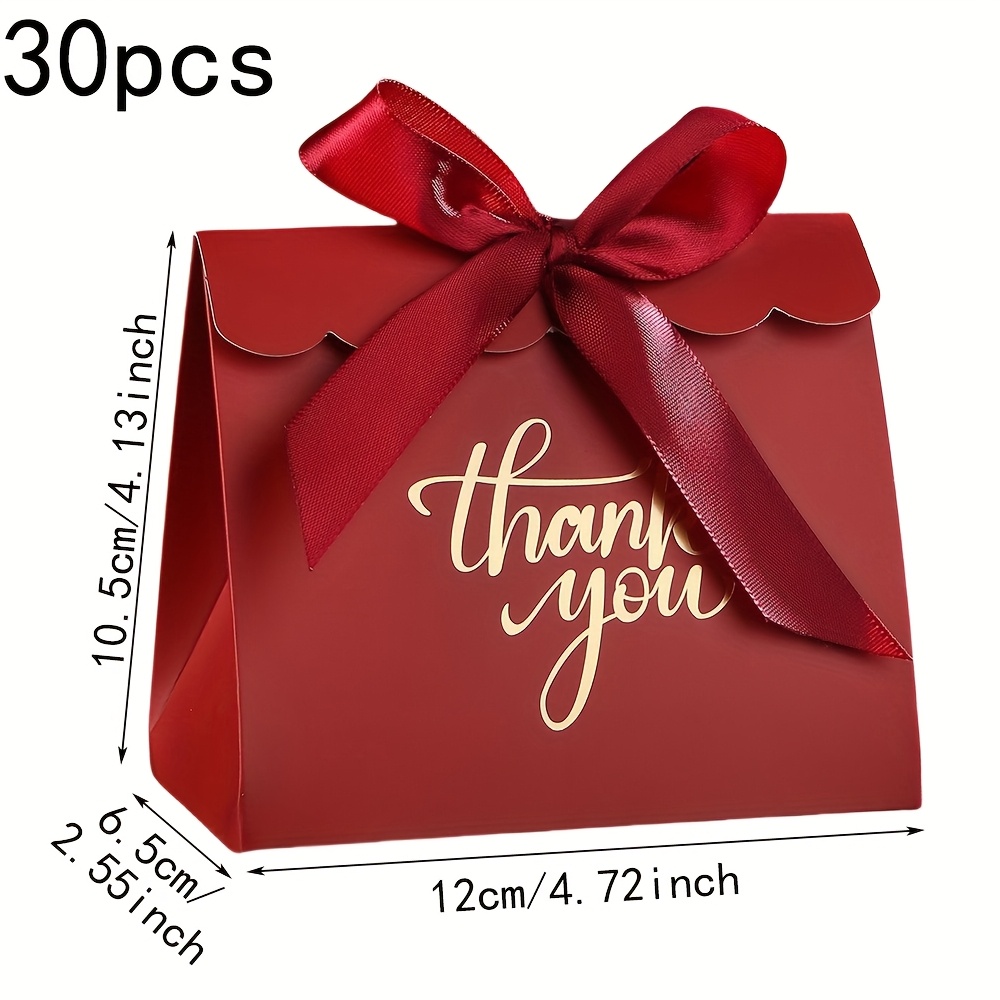 TEMU 30pcs/pack Christmas Creative Thank You Gift Boxes, Halloween Party Supplies Packaging Boxes, Wedding Favor Boxes, Birthday Party Small Gift