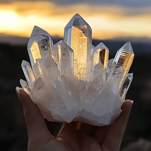 1pc large quartz cluster 200g 300g 7 05oz 10 58oz clear quartz cluster specimen crystal used for home plant decoration