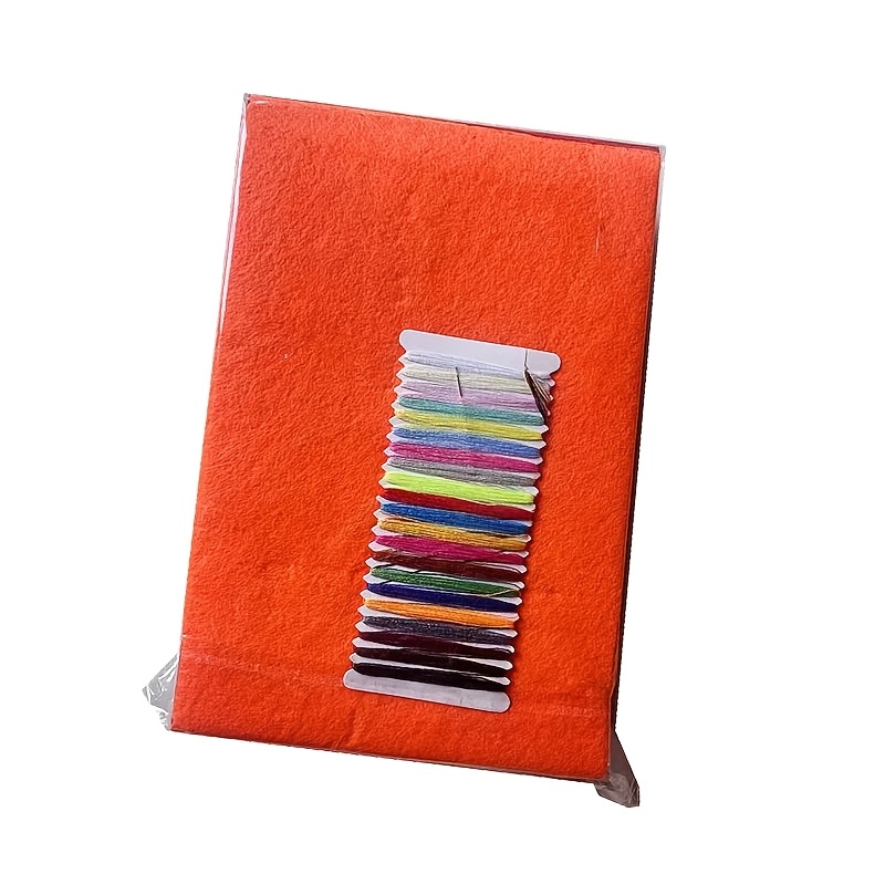 Image of 20cm X 30cm, 20pcs Of Soft, Vibrant, Multicolored Felt Non-woven Fabric, Sewing Craft Supplies (includes -color Sewing Kit)
